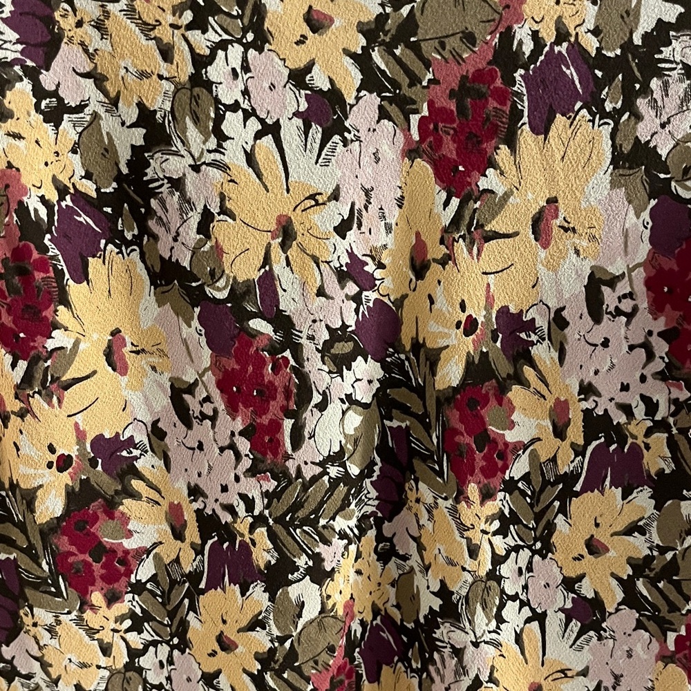 Gorgeous Nordstrom Caslon fully lined slip dress 8 muted earth tones floral